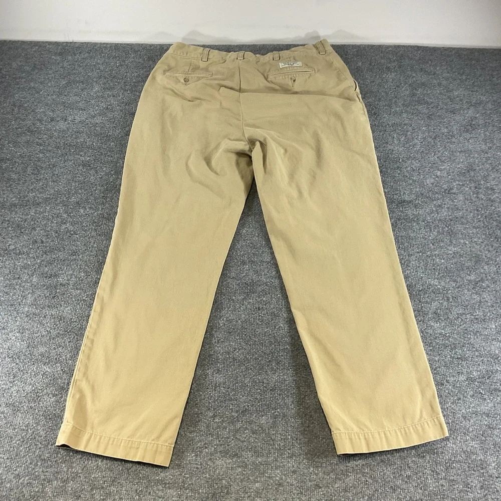 Polo Ralph Lauren Prospect Pants Mens 38x32 Khaki Chino Classic Fit Cotton Tan